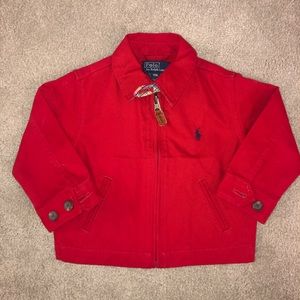 Polo by Ralph Lauren Red Cotton Canvas Jacket